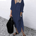 Élina | Relaxed Button-Up Shirt Dress