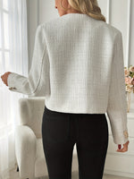 Renée | Cropped Tweed-Effect Jacket