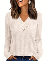 Vivia | Ribbed Blouse