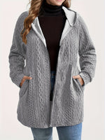 Suzanne | Textured Hooded Coat