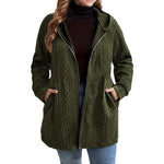 Suzanne | Textured Hooded Coat