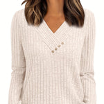 Vivia | Ribbed Blouse