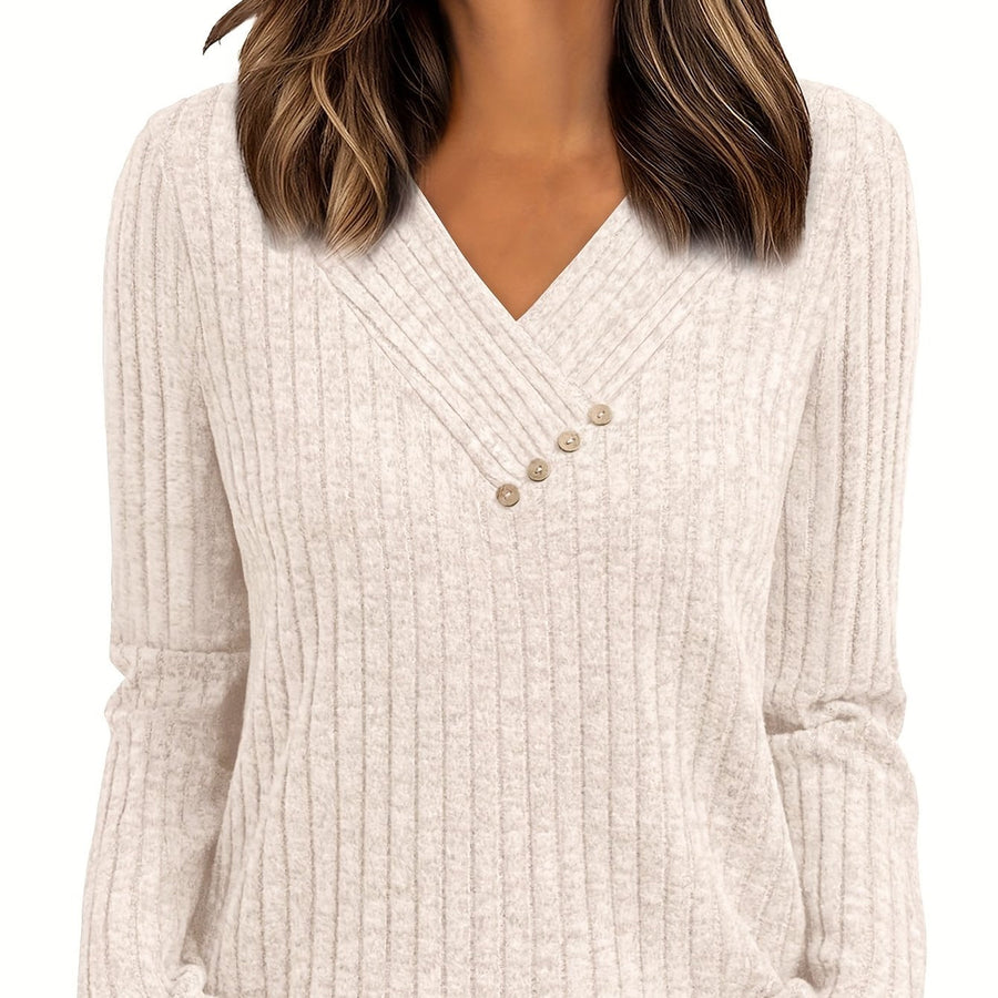 Vivia | Ribbed Blouse