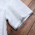 Maia | Textured Button-Detail Blouse