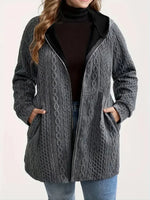 Suzanne | Textured Hooded Coat