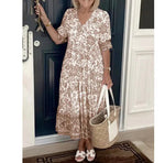 Sabine | Floral Printed Midi Dress