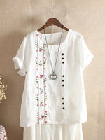 Floriane | Floral Embroidered Blouse