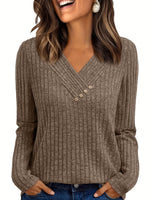 Vivia | Ribbed Blouse