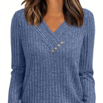 Vivia | Ribbed Blouse