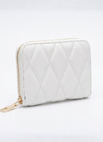 Quilted Zip Around Mini Wallet