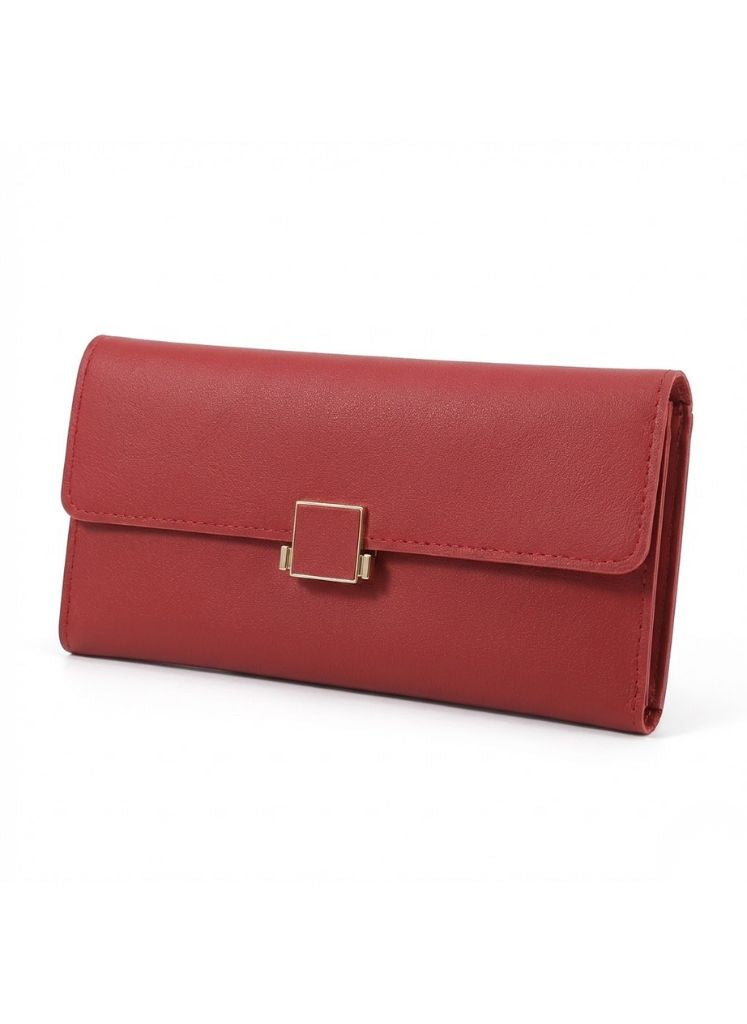 Minimalist Clutch Wallet Metal Buckle