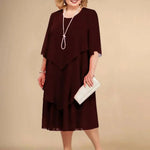 Veronique | Elegant Layered Midi Dress