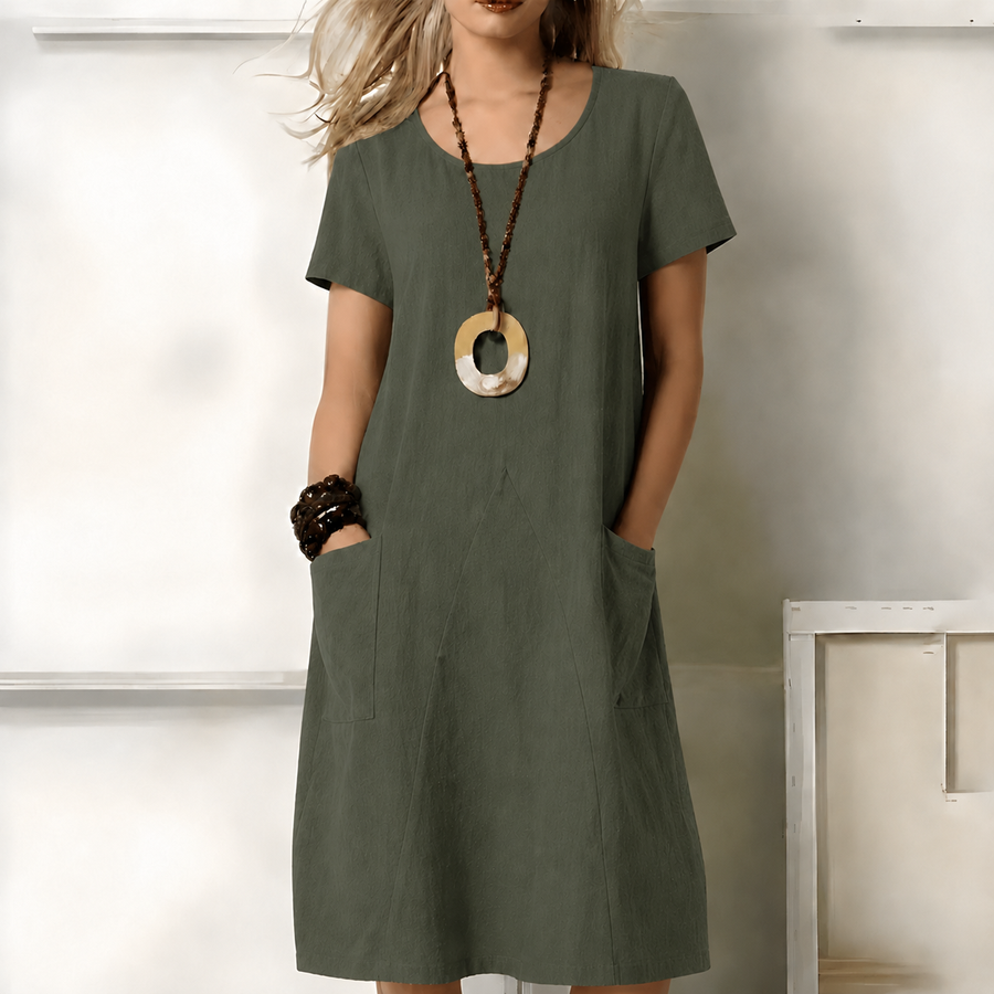 Victoire | Elegant Boho Midi Dress