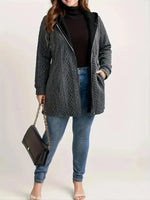 Suzanne | Textured Hooded Coat