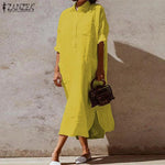 Élina | Relaxed Button-Up Shirt Dress