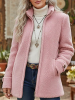 Claire | Lightweight Wool-Look Zip-Up Jacket