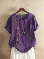 Floriane | Floral Embroidered Blouse