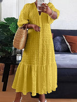 Solange | Elegant Textured Midi Dress