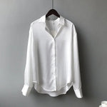 Lauriane | Satin Button-Down Shirt