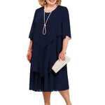 Veronique | Elegant Layered Midi Dress