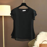 Mirela | Double-Layer Ruffle Blouse