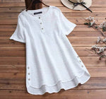 Maia | Textured Button-Detail Blouse