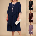 Veronique | Elegant Layered Midi Dress