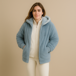 Amandine | Cozy Hooded Sherpa-Style Jacket