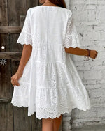 Anaëlle | Embroidered A-Line Dress
