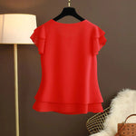 Mirela | Double-Layer Ruffle Blouse