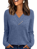 Vivia | Ribbed Blouse