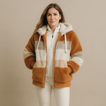 Amandine | Cozy Hooded Sherpa-Style Jacket