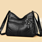 Harper | Multi-Pocket Leather Crossbody