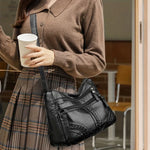 Harper | Multi-Pocket Leather Crossbody
