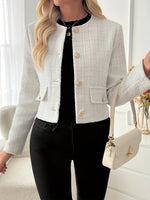 Renée | Cropped Tweed-Effect Jacket