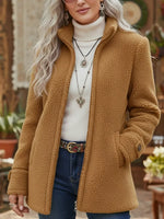 Claire | Lightweight Wool-Look Zip-Up Jacket