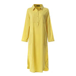 Élina | Relaxed Button-Up Shirt Dress
