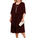 Veronique | Elegant Layered Midi Dress
