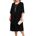 Veronique | Elegant Layered Midi Dress