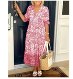 Sabine | Floral Printed Midi Dress