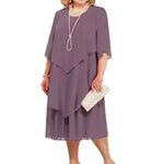 Veronique | Elegant Layered Midi Dress